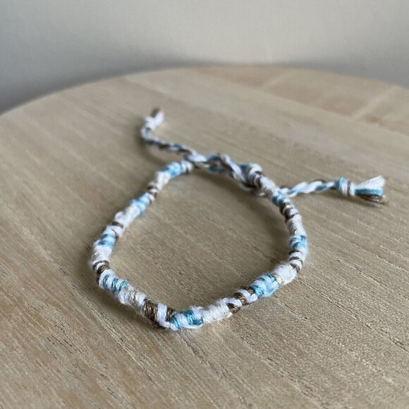 Handmade Jewelry - Ghislaine Bracelet, anklet, trendy, comfortable, tie, embroidery thread, woven,